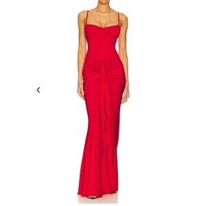 Red Emmy Maxi Dress Lovers and Friends Revolve